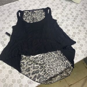 Absolute Angel Small Hi Low Leopard Print Tank